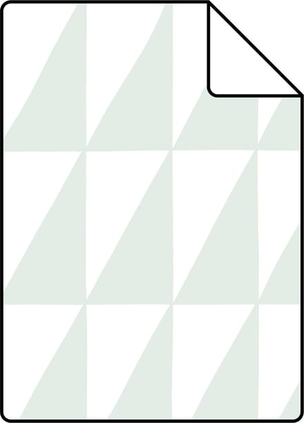 Proefstaal ESTAhome behang grafische driehoeken mintgroen - 26.5 x 21 cm - 139075-S