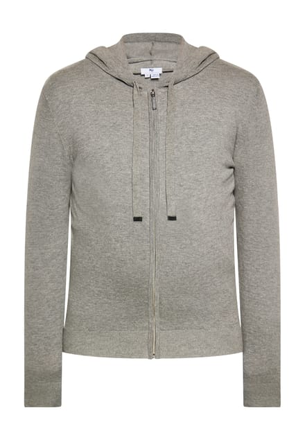 Mo Jas met capuchon Heren grijs melange