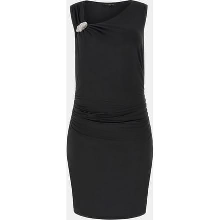 asymmetrische jurk zwart vrouw