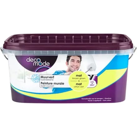 Decomode Muurverf - Mat - Limoen Groen - 2,5l