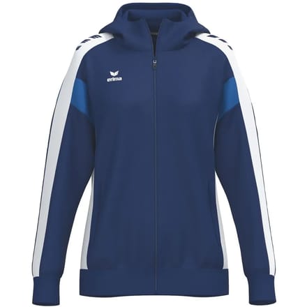 Erima Celebrate 125 Trainingsjack Met Capuchon Dames - New Navy / Wit | Maat: 36