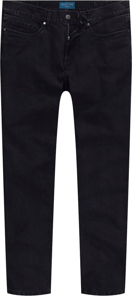 Boston Park - Heren - Jeans traveller-band 5-pocket regular fit - Zwart - Maat 29