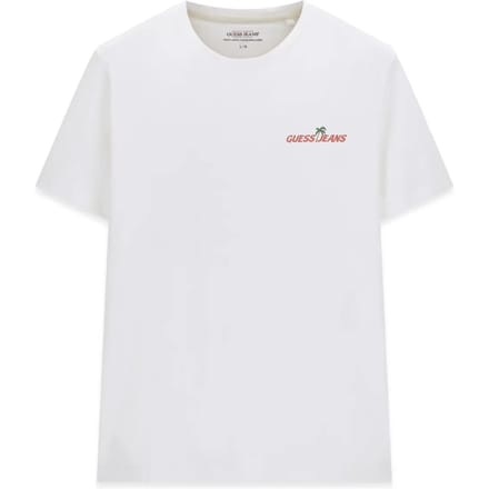 Guess Jeans West Coast Hotel Regular Fit T-shirt Met Korte Mouwen Wit M Man