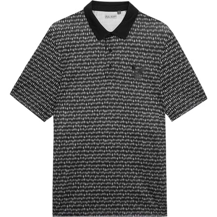 Lyle & Scott Golfpoloshirt met patroon voor heren (Jet Zwart)