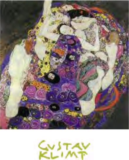 Mini kunstposter - Gustav Klimt - Die Jungfrau - The Virgin - 24x30 cm