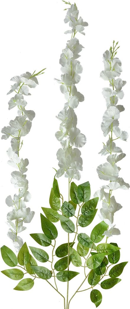 Clayre & Eef Kunstbloemen Set van 12 110 cm Wit Kunststof