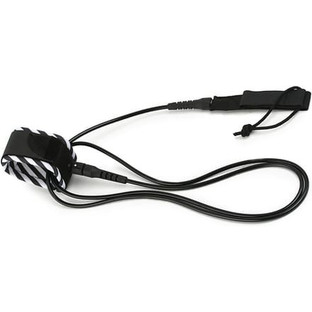 Surf Leash Surfen Surfplank Leash Glad Stalen Draaipunt Surfen Been Touw Paddleboard Leash 6FT 8FT 10FT 6ft zwart