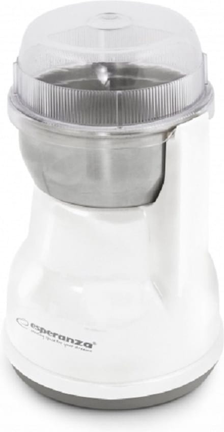 Esperanza Koffiemolen Lungo - Elektrische koffiemolen - Wit - RVS mes