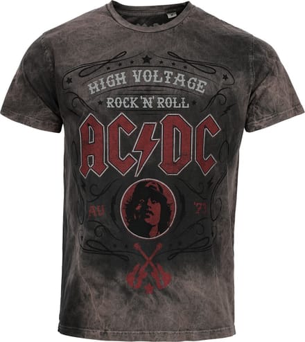 AC/DC T-shirt - Pinstripe - S tot 4XL - voor Mannen - grijs