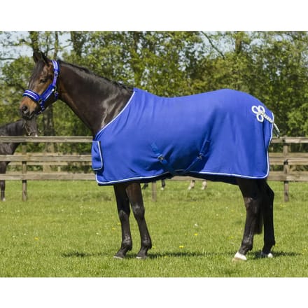 Qhp Zweetdeken Qhp Ornament Blauw