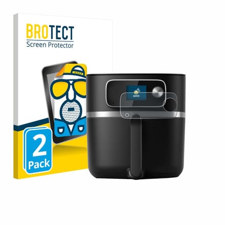 BROTECT - Screenprotector voor Philips Airfryer HD9880/90 - Folie Beschermfolie matte 2 Stuks