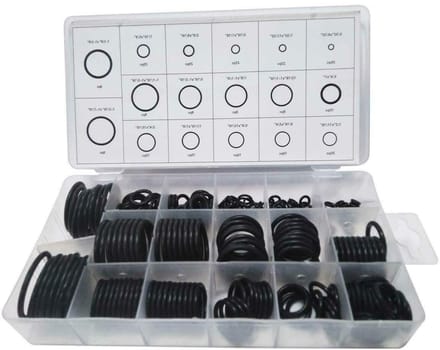 Rubberen O-ringen Set - Afdichtringen Rubber - Algemene Reparatie - 17 Maten 222 Stuks - Niet Gespecificeerd - Zwart