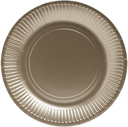PROnappe kartonnen bord, rond, 230 mm, zilver