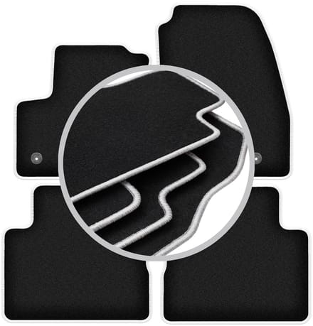 CARLUX-SILVER automatten voor: Ford C-MAX MK2 minivan (2015-2019)