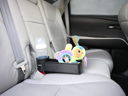 Dooky Car - Seat Storage Buddy - Organizer bevestigd tussen autostoelen - Zwart
