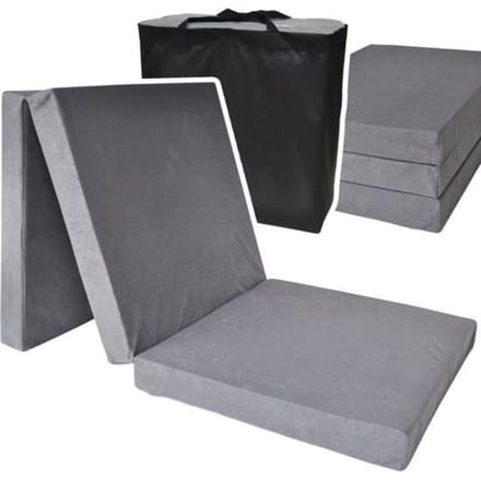 Matelas pliant - Invité - Gris - 195x80x10 cm - Anti-allergique: Non - 1 place gris