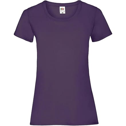 Dames-T-shirt Fruit of the Loom Valueweight