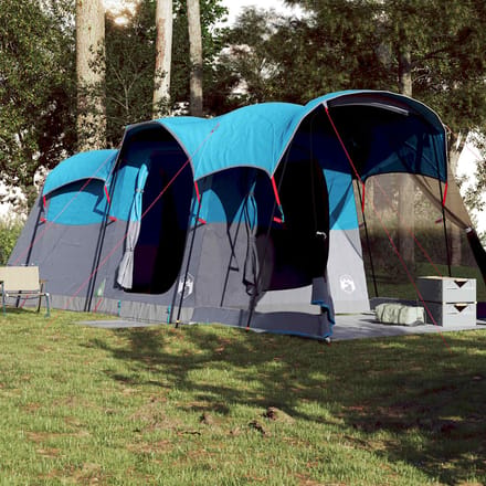 vidaXL - Tunneltent - voor - gezin - 8-persoons - waterdicht - blauw