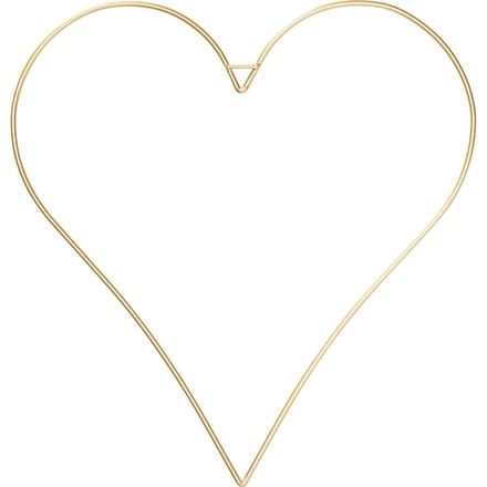 Metalen ring "Hart", gouden