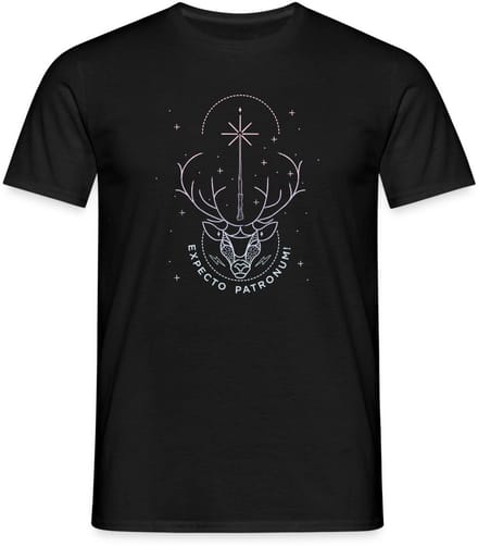 Harry Potter Hert Patronus Expecto Patronum T-Shirt Heren