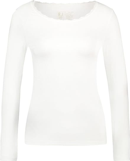 RJ Thermo Dames Shirt Lange Mouw met Kant Wolwit L