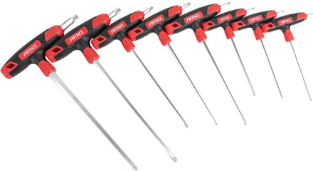 AMiO T-Greep Torxsleutel Set 8-delig CR-V Haakse Torx Sleutels T10-T50