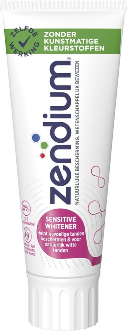 Zendium - Tandpasta Sensitive+ White - 5 x 75 ml - Voordeelverpakking