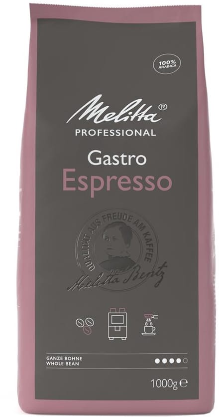 Melitta Gastro Espresso koffiebonen hele bonen 1000g