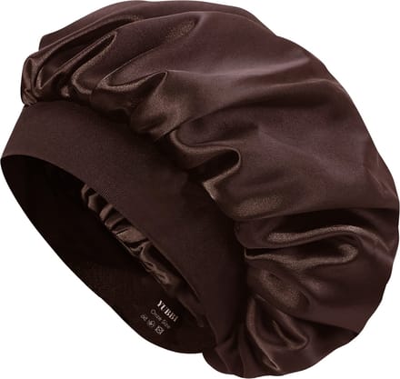 YUBBI 1 Stuk Bonnet Slaapmuts - Elastische Hoofdband - Nachtmuts - Haarverzorging - Bruin
