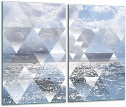 TMK ArtDeko - Snijplank - Glas - 2x 30x52 cm - Mozaïek