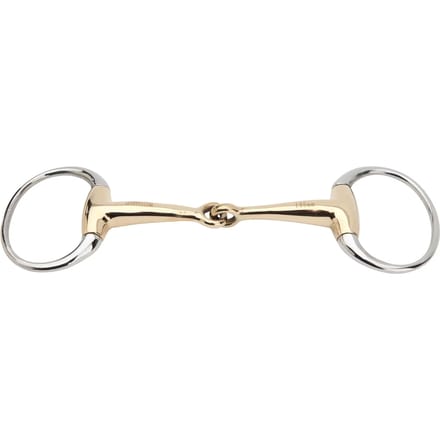 Mors 2 ringen voor paard met scharnier hulpstuk HORKA