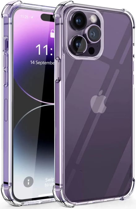 Hoesje Schokbestendig en Dun TPU Transparant Geschikt voor Apple iPhone 14 Pro
