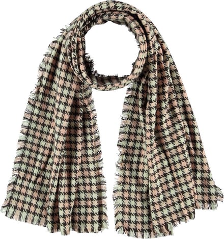 Sjaal Dames Winter Sjaal Roze Geruit
