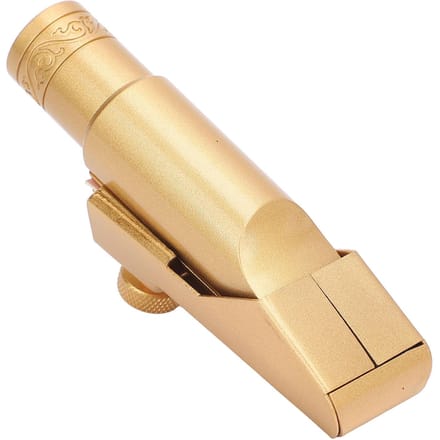 Altsaxofoon Mondstuk met Dop Metaal Messing voor Professionals Beginners Saxofoon Vervanging beige
