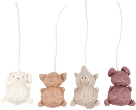 Bamboom Speelgoed Muziekmobiel - Animal Friends - 4 Stuks