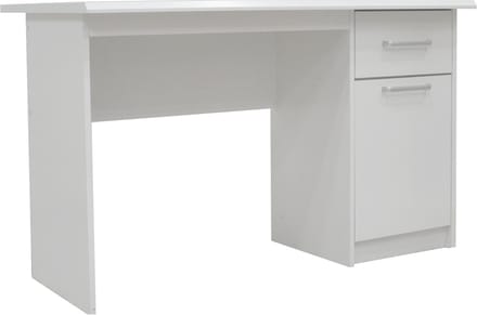 Interiax Bureau Jaxx - Wit, 1 Schuif 1 Deur, MDF