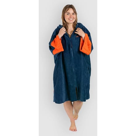 Dryrobe Fullzip Towel Robe Organic Cotton Surf Poncho blauw