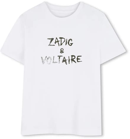 Zadig & Voltaire X60628 T-shirt Met Korte Mouwen Wit 6 Years Kinderen