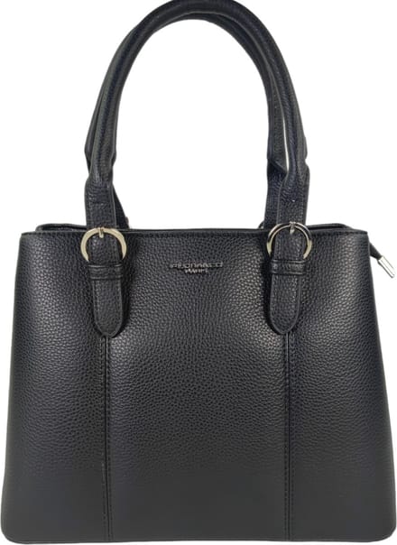 Flora & Co - Trendy handtas - Dubbel handvat - zwart