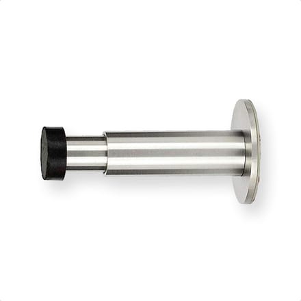 Deurstopper roestvrij staal- zelfklevend- 90-130mm - zwart en grijs