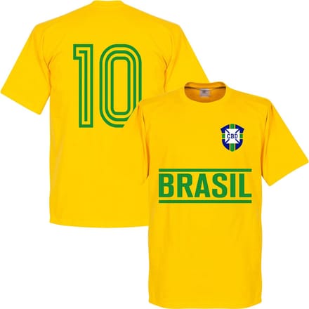 Brazilië 10 Team T-Shirt - S