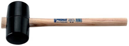 Promat rubber hamer zwart 54 mm - 4000811571