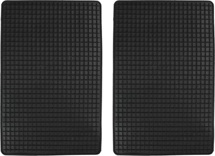 Benson Universele waterdichte automatten - 2-delig - 43 x 29 cm - zwart - multifunctioneel