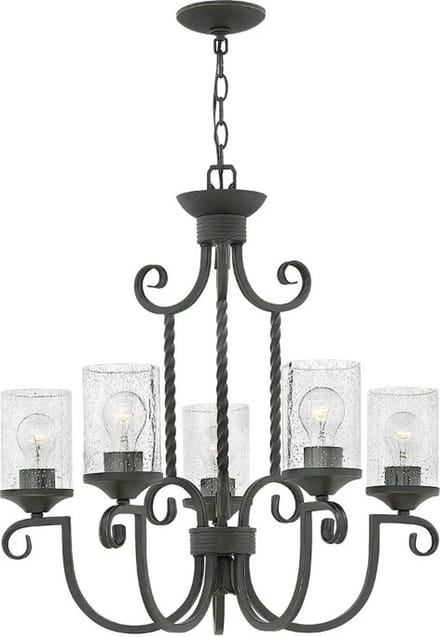Hinkley LED Kroonluchter | 5X E27 Max 60W | Dimbaar | Olde Black