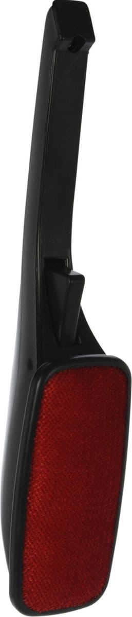 Kledingborstel - zwart/rood - inklapbaar - 33 cm - ontpluizer - pluizenverwijderaar