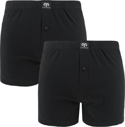 CECEBA Daytona 2-pack Heren Boxershorts wijd - Zwart