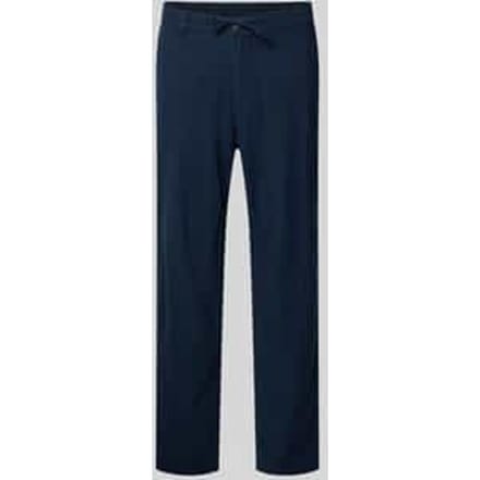 slim fit broek van mix van katoen en linnen model 'BRODY'