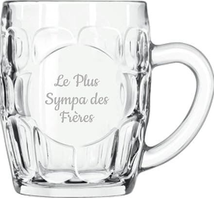 Bierpul gegraveerd - 55cl - Le Plus Sympa des Frères