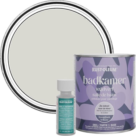 Rust-Oleum Grijs Badkamer Tegelverf Hoogglans - Berkenboom 750ml