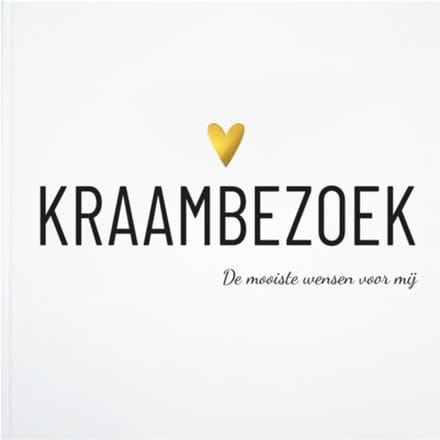 Kraambezoekboek - Hét leukste Kraamcadeau - Bewaarboek voor wensen en herinneringen